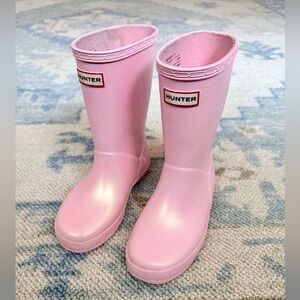 Hunter Boots - Kids Bella Pink Nebula Rain Boot - Size 12 (UK 11)